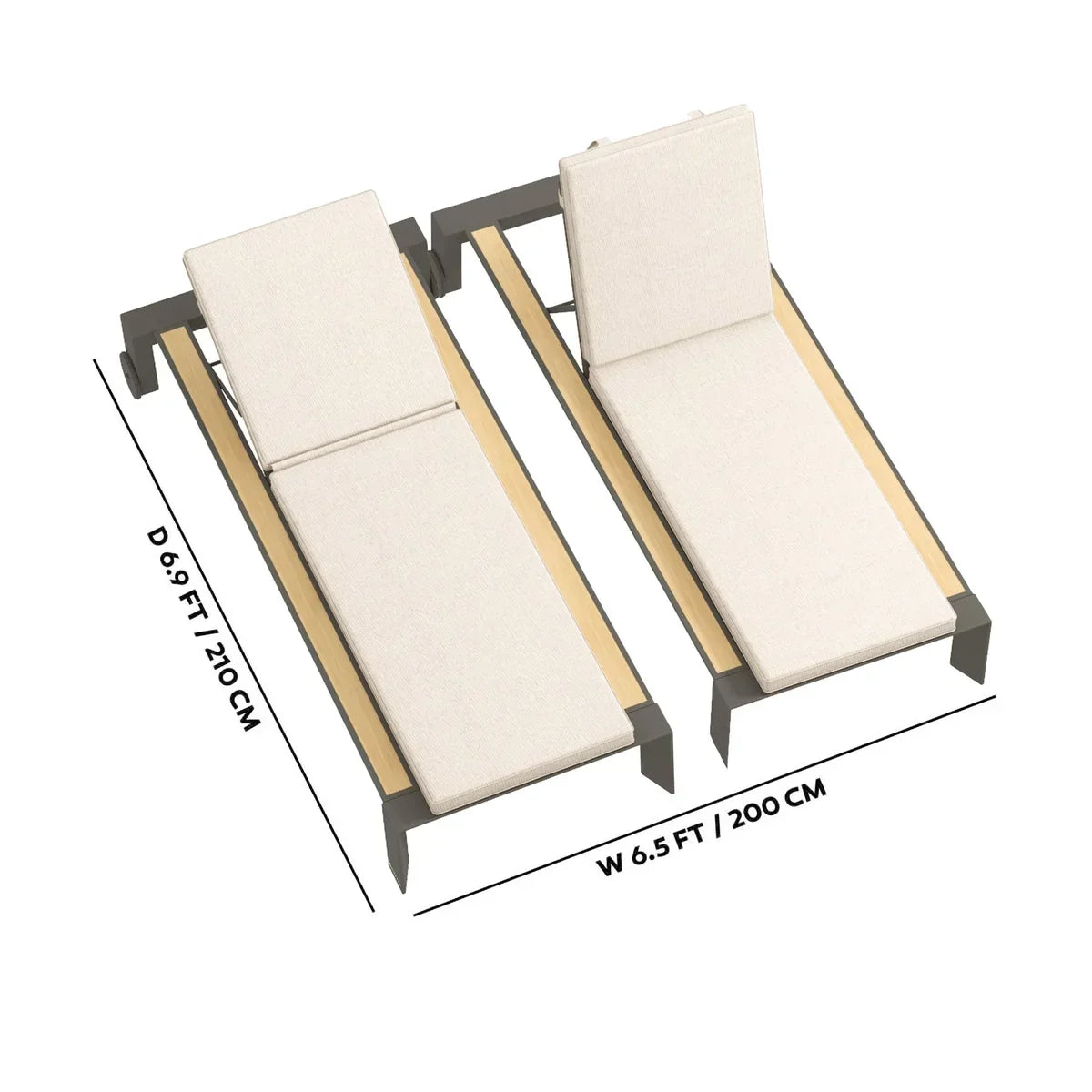 Mirador Sanibel 2-pack Chaise Lounge Set