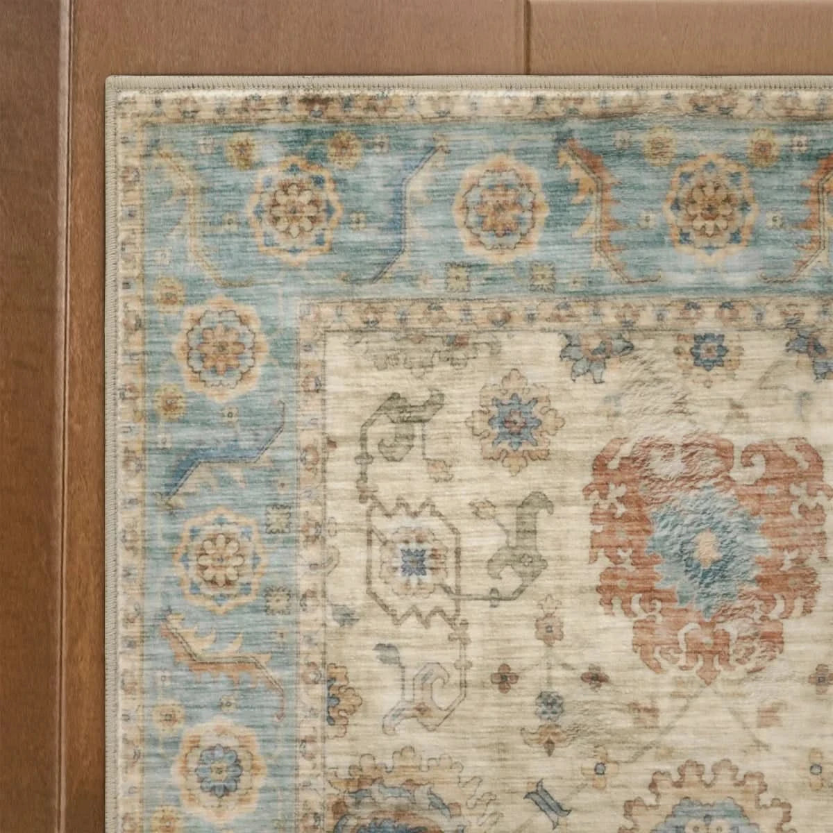 Wyatt & Ash Washable 2-pack Runner and Accent Rug, Dalileh Beige