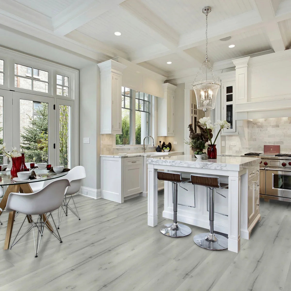 United Weavers Flooring Heirloom 9"x 48" Waterproof Luxury Vinyl Plank - 6 MM Thick with 20 Mil Wear Layer, 20.99 sq.ft/ctn