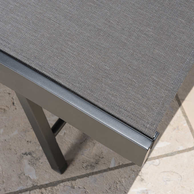 SunVilla Commercial Sling Wave Chaise Lounge with Adjustable Armrests, 2-Pack