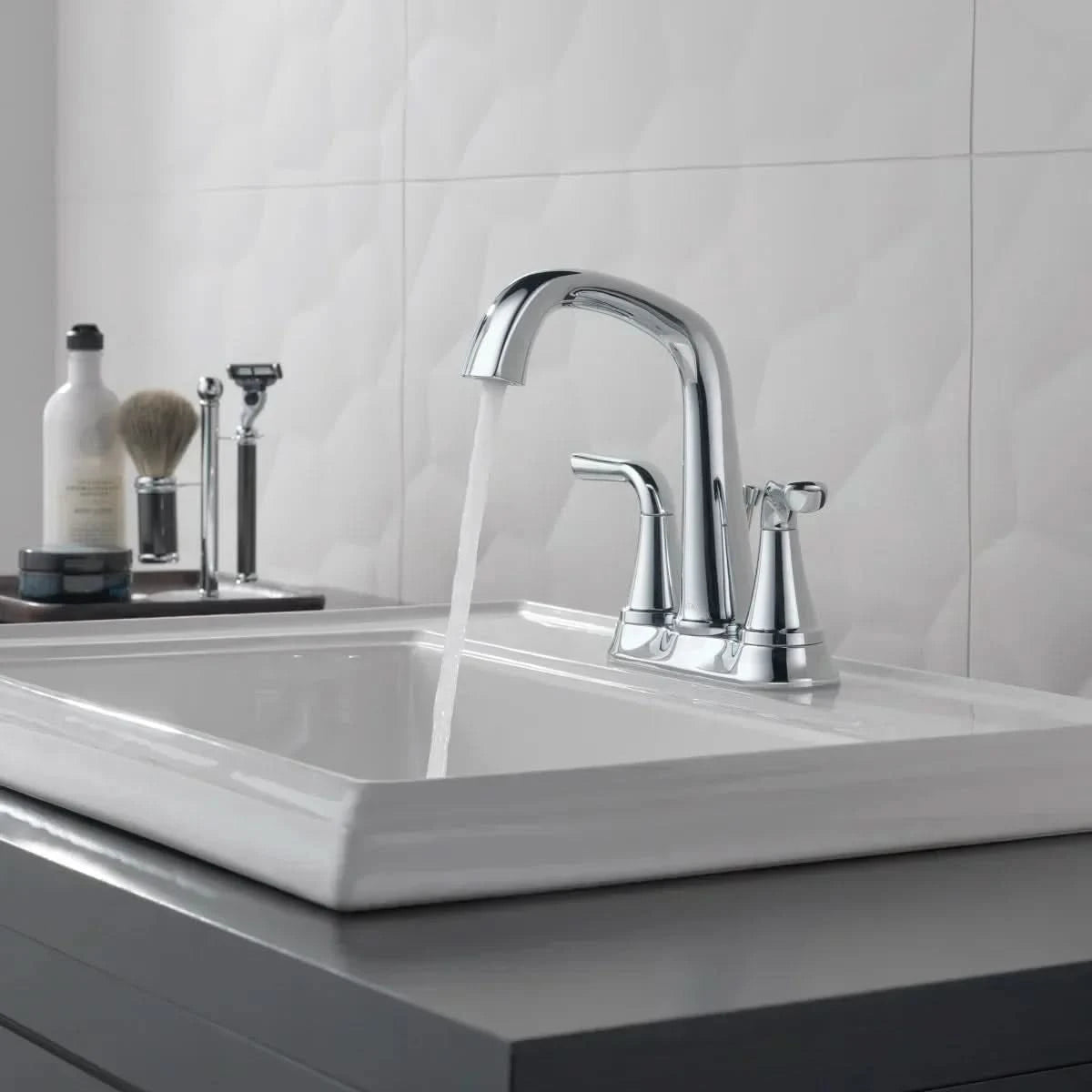 Delta Larkin Two Handle Centerset Bathroom Faucet