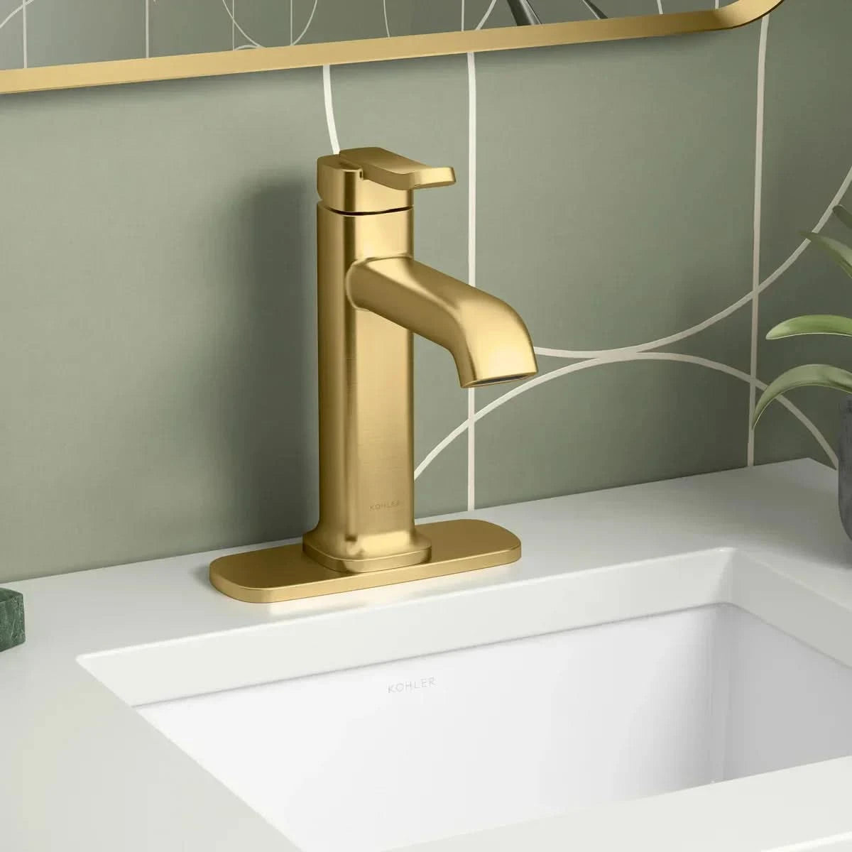 Cordate Single-handle Bathroom Faucet