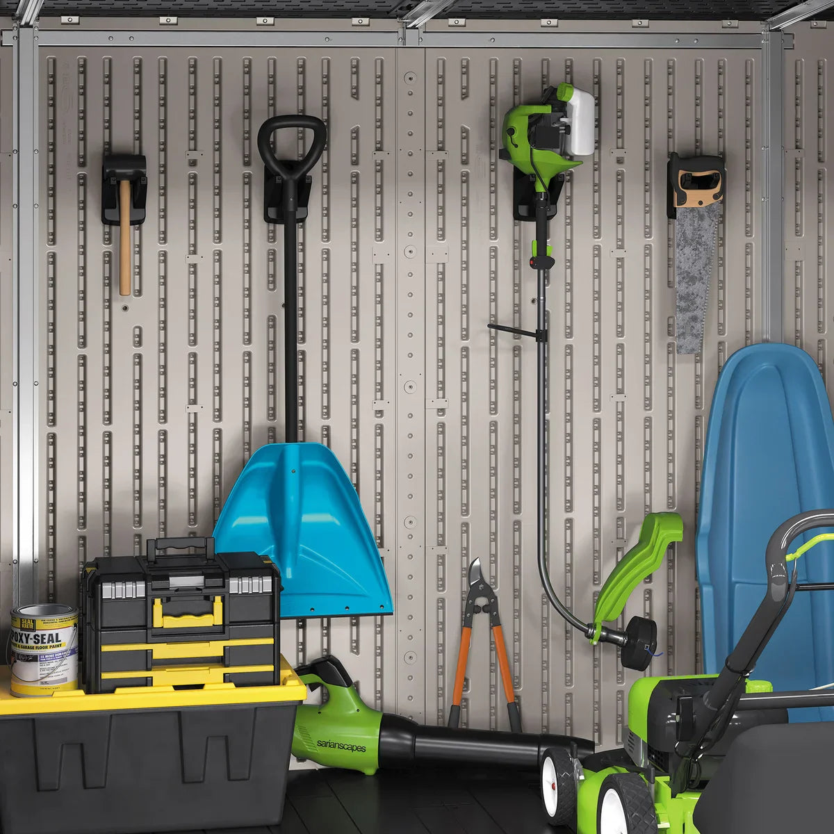 Suncast Modernist 8’x7’ Dual Barn Door Storage Shed