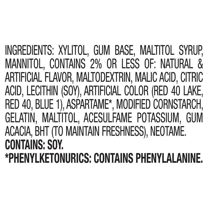 Ice Breakers Ice Cubes Sugar Free Gum, Raspberry Sorbet, 40 pieces, 4-count