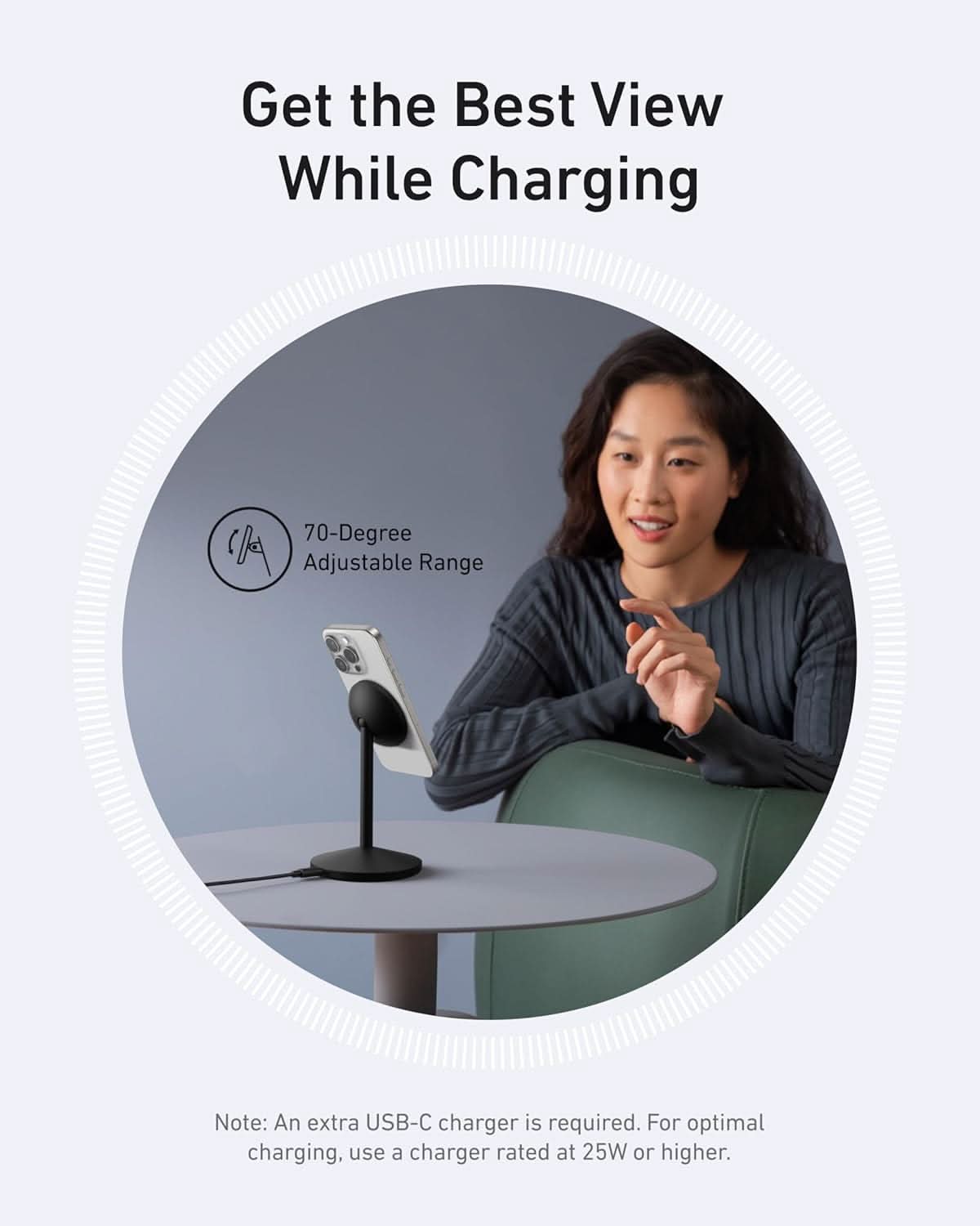 Anker MagGo iPhone 16 MagSafe-Compatible Wireless Charger Stand