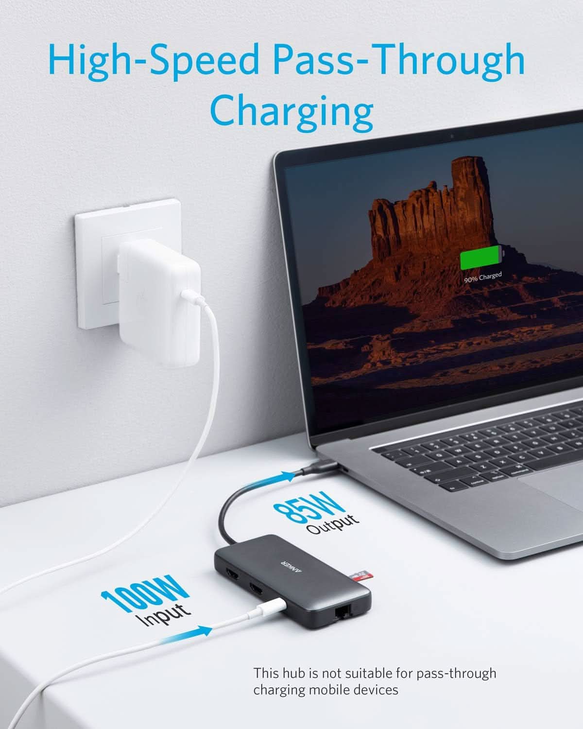 Anker 553 USB-C Hub, 8-in-1 USB C Dock