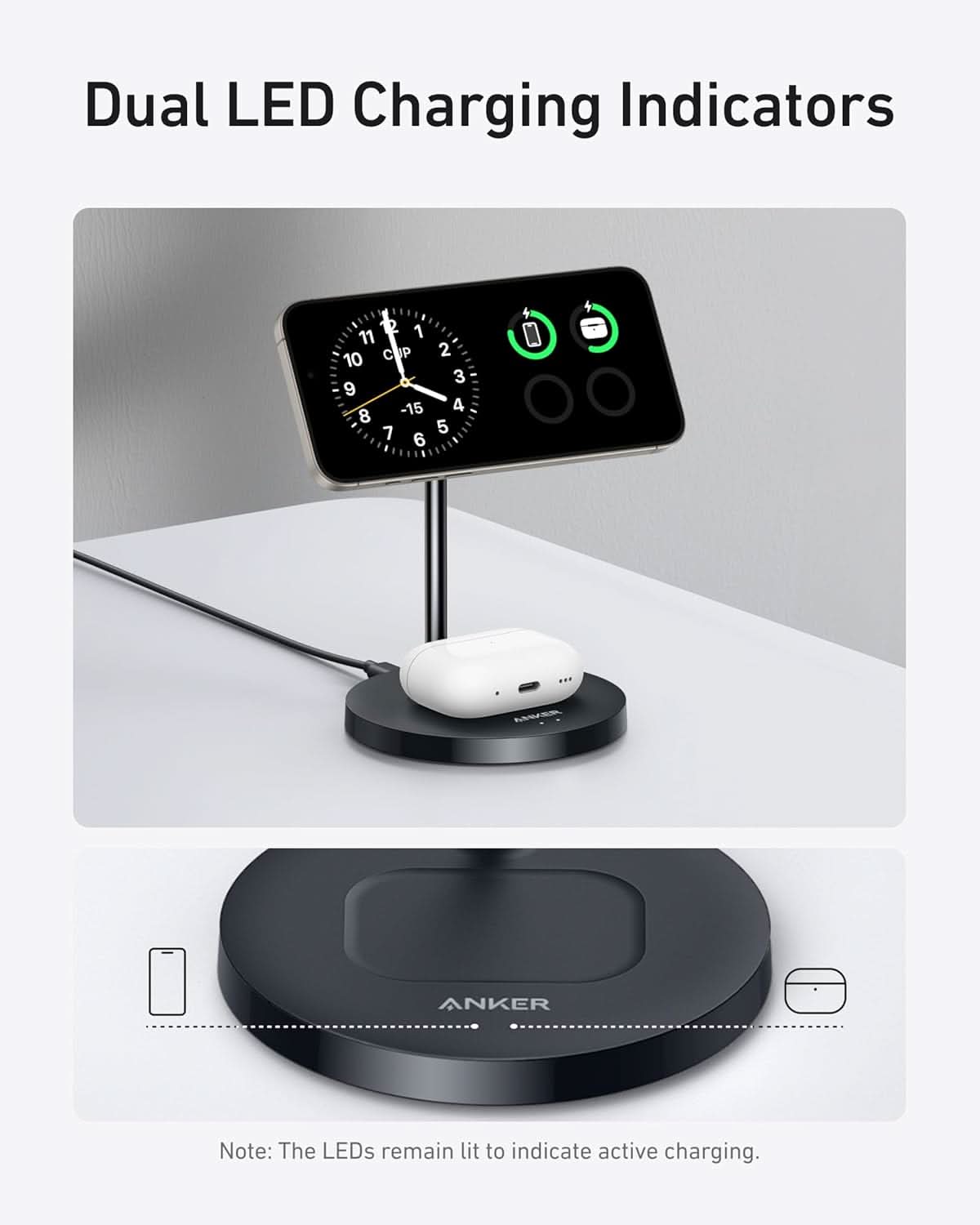 Anker MagGo Wireless Charger (2-in-1, Stand)