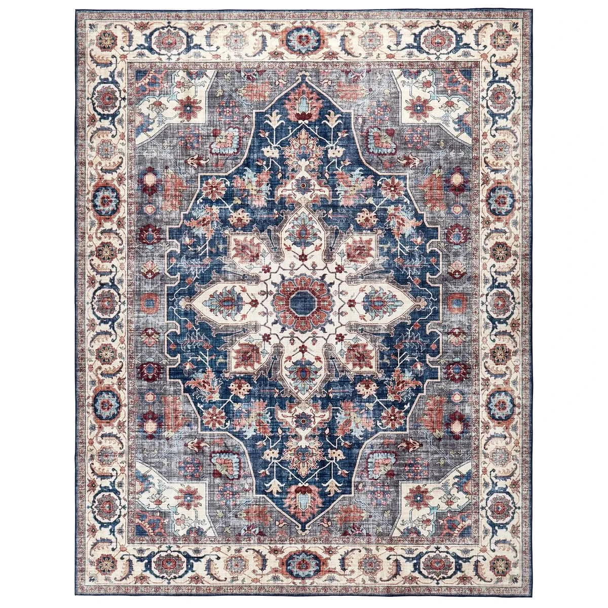 Wyatt & Ash Washable Area Rug, Aliyah 6' 6" x 9' 6"