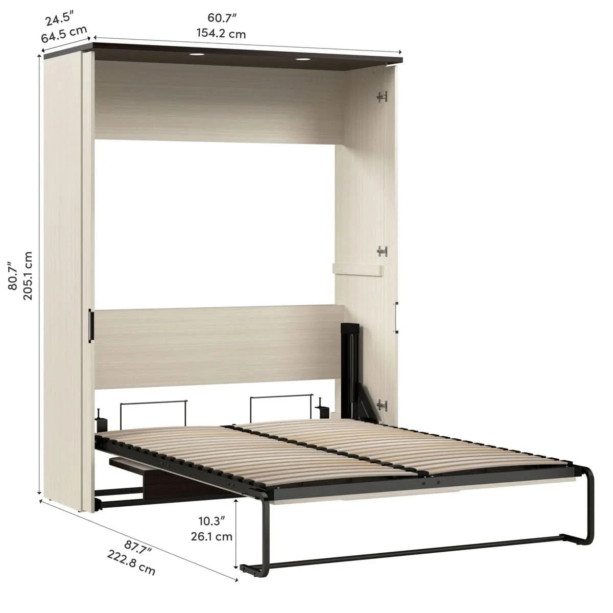 Lumina Full Murphy Bed with Desk
