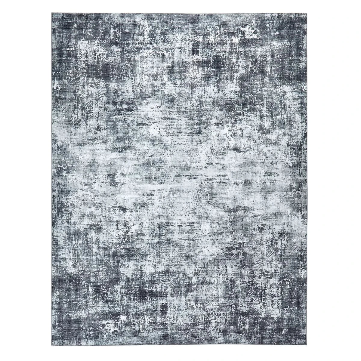 Wyatt & Ash Washable Washable Indoor Area Rug, Jayden Gray 7'10" x 10"