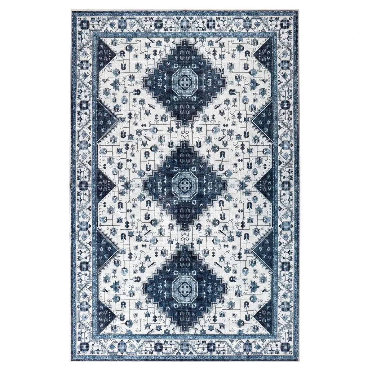Wyatt & Ash Washable Washable Indoor Area Rug, Cyrus 3' x 5'