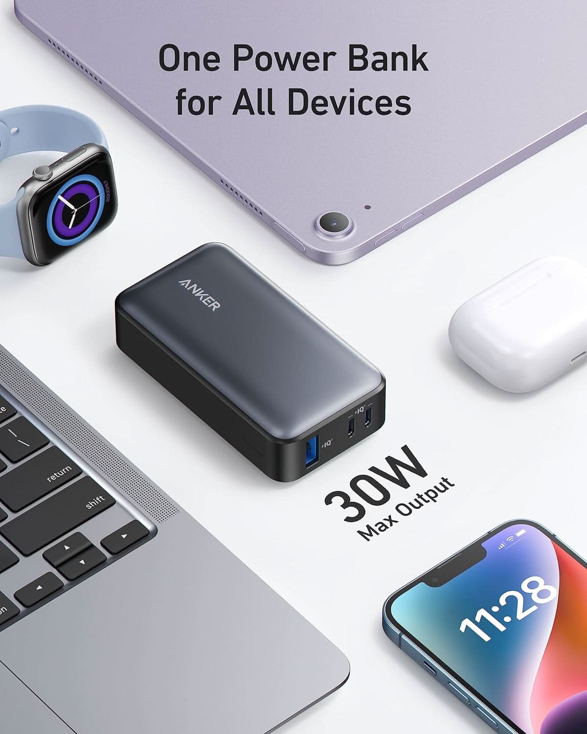 Anker 10,000mAh Power Bank(PowerCore 30W)