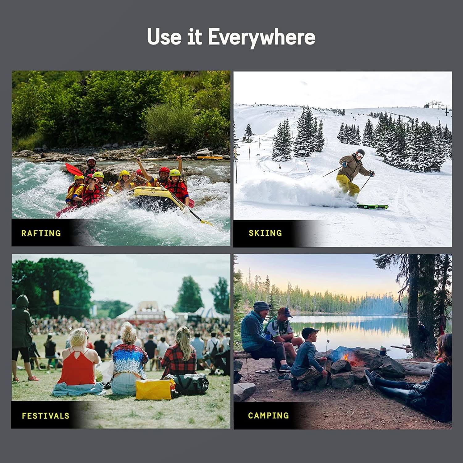 Pelican Marine Waterproof Floating Pouch - 4 Pack (Black / Yellow)