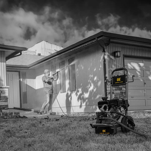 BE Power 3400 PSI 2.4 GPM Gas Pressure Washer