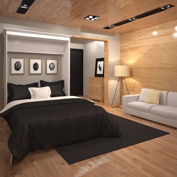 Bestar Audrea Queen Wall Bed in White