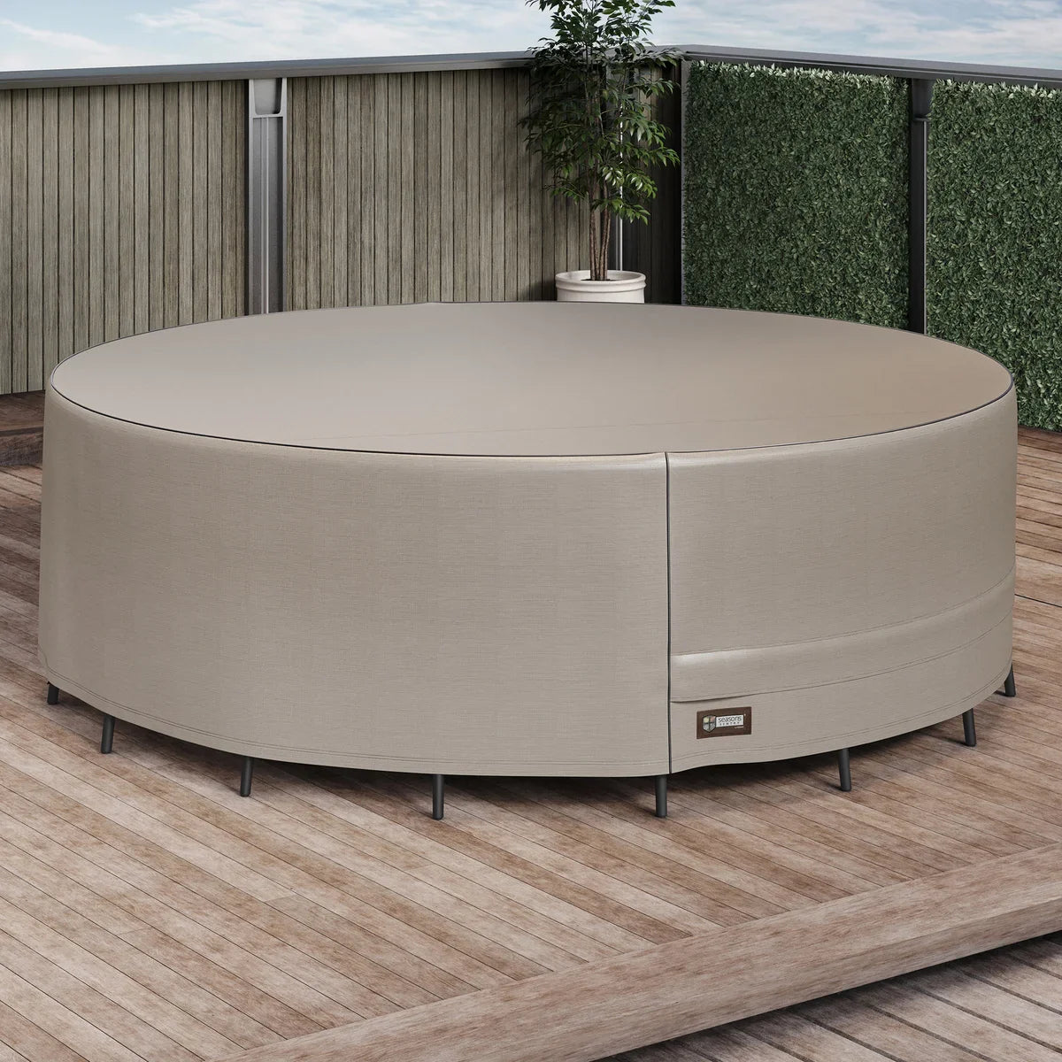 Outdoor Round Patio Table Set Cover