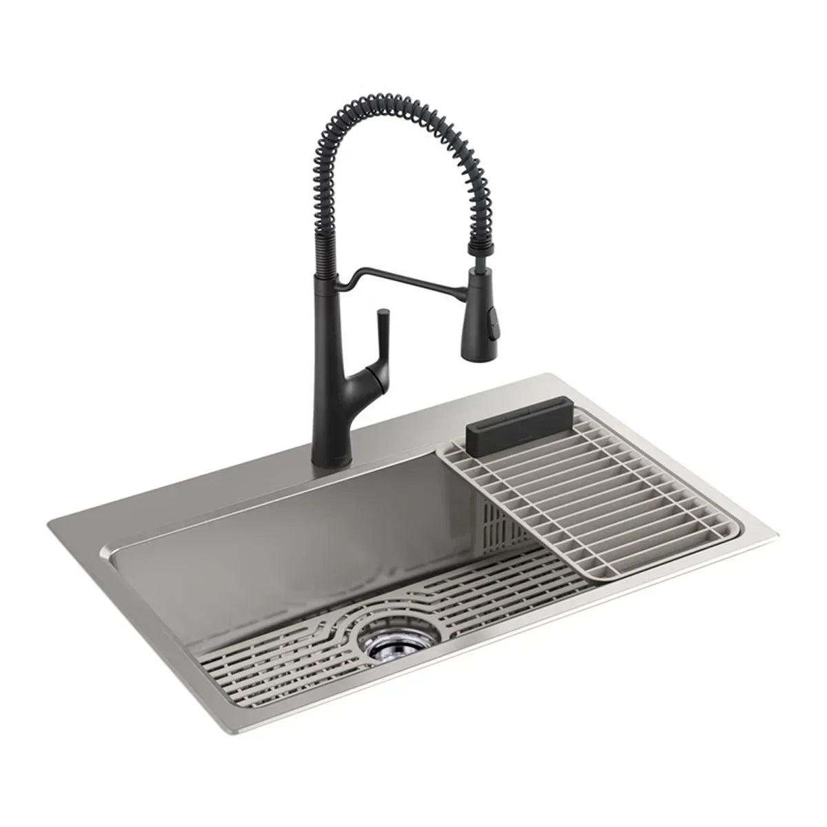 Kohler Pro-Function Kitchen Sink Kit - With Vibrant Stainless or Matte Black Faucet