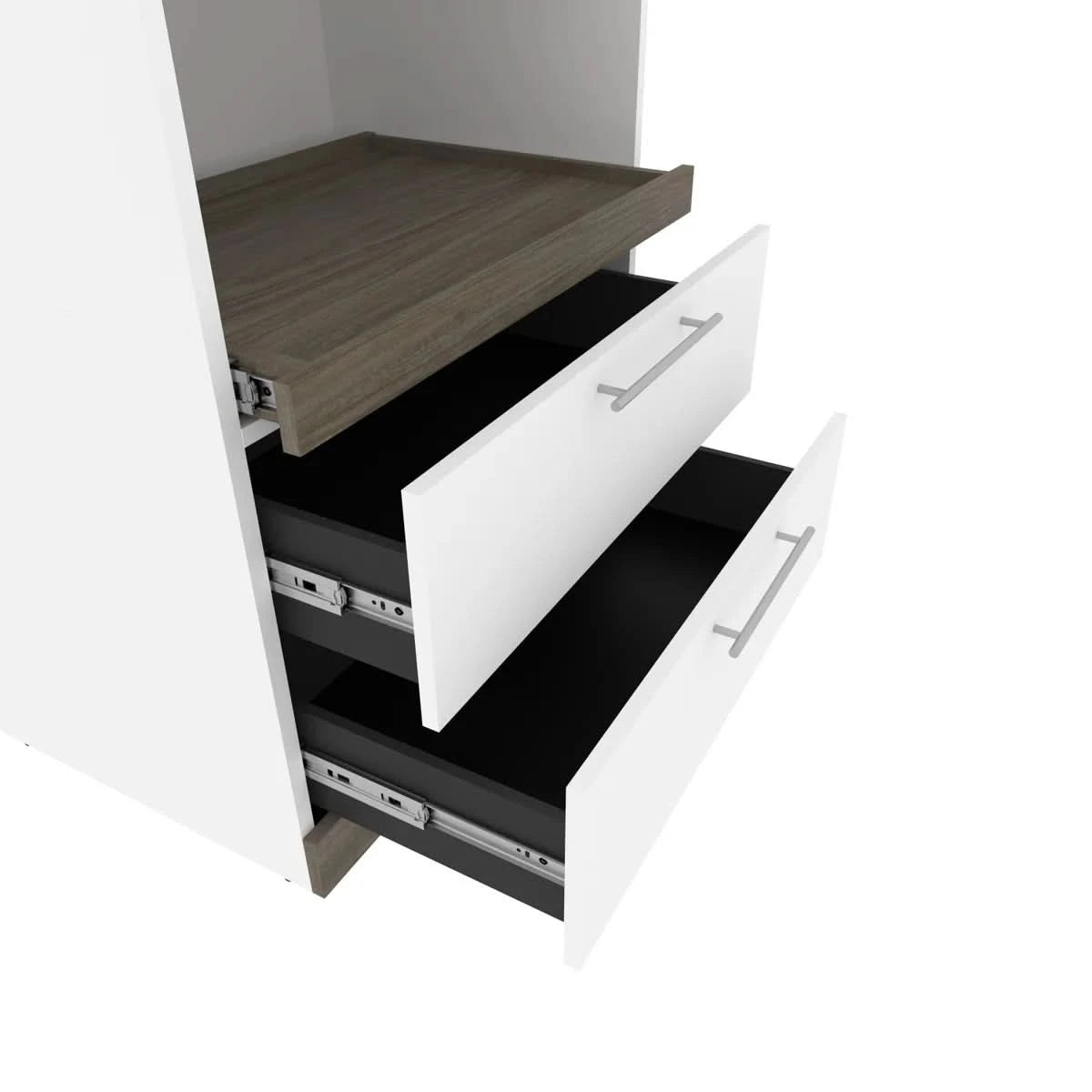 Orion Queen Wall Bed with Storage Cabinet and Nightstand