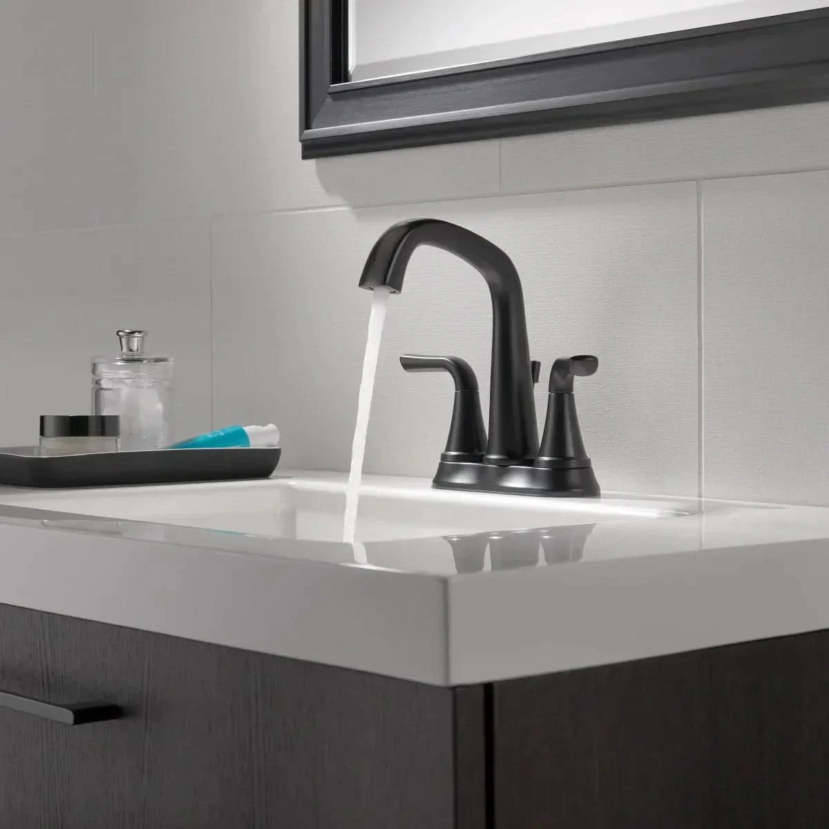 Delta Larkin Two Handle Centerset Bathroom Faucet
