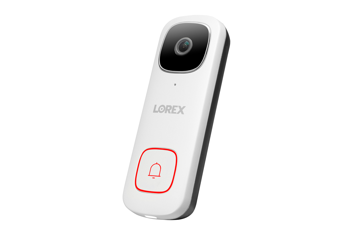 Lorex 1080p Wi-Fi Floodlight Camera and 2K Wired Video Doorbell with Active Deterrence