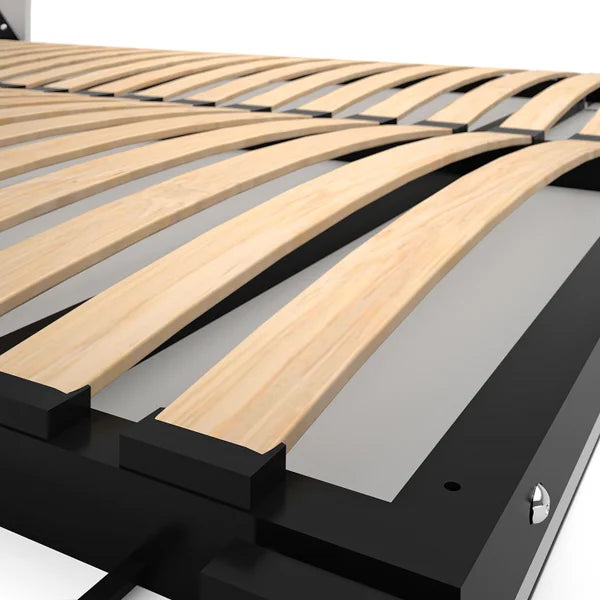 Bestar Audrea Queen Wall Bed with 36" Storage and Drawers in White