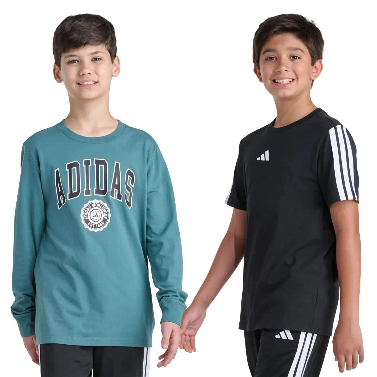 adidas Youth 2-pack Long Sleeve & Short Sleeve Tee