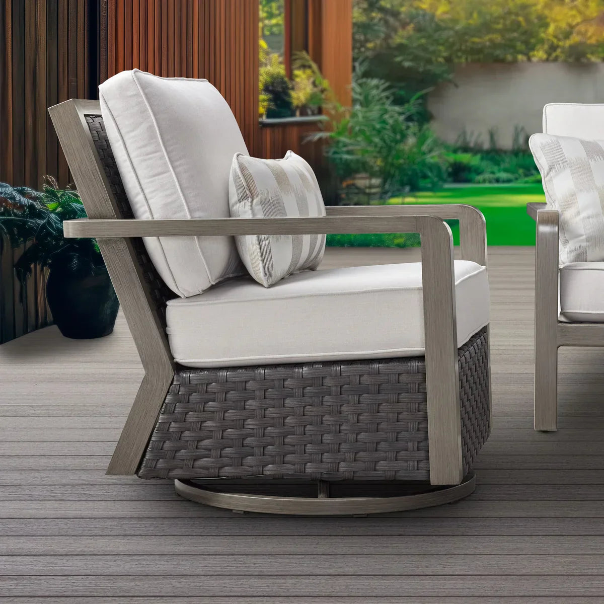Agio Cape 4-piece Woven Outdoor Seating Set