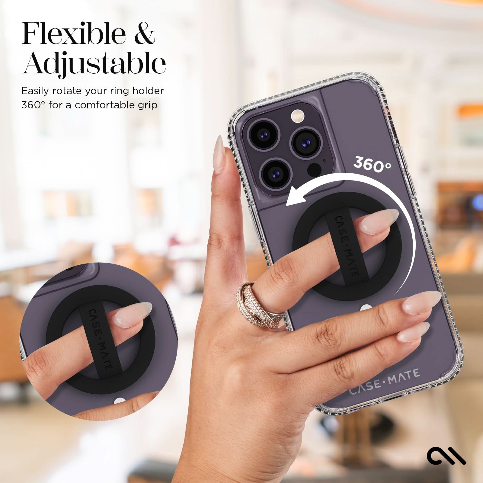 MagSafe Loop Grip 3 Pack (Black, Purple, Sparkle)