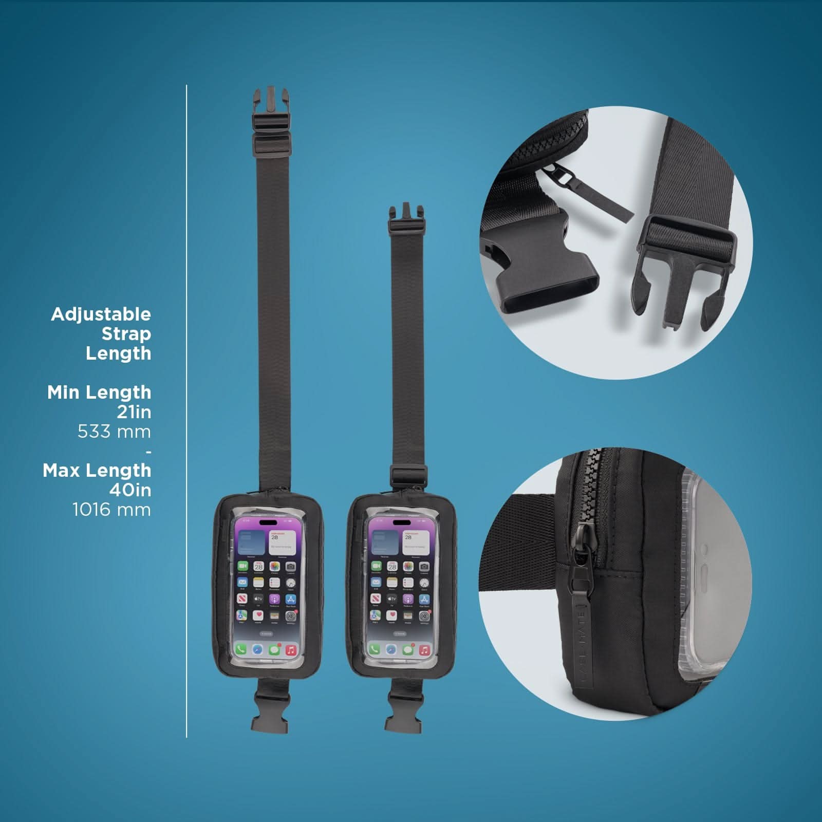 Phone Belt Bag (Black)