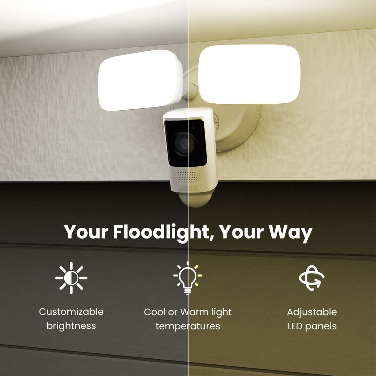 Lorex 4K Wired Video Doorbell with 2K Floodlight Wi-Fi Camera