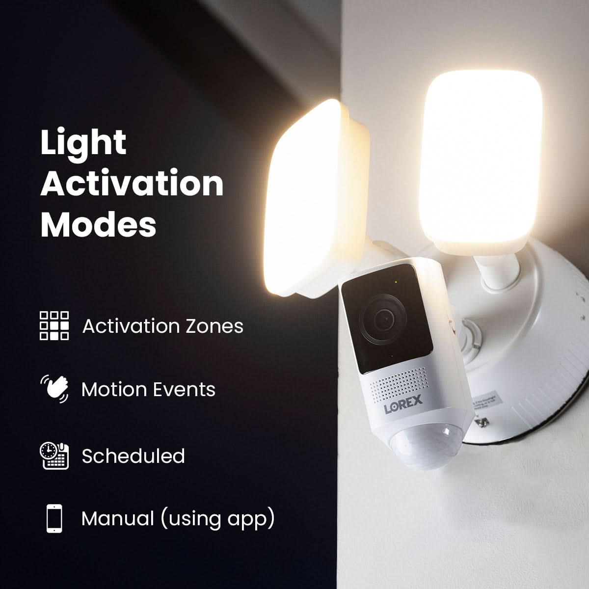 Lorex 4K Wired Video Doorbell with 2K Floodlight Wi-Fi Camera