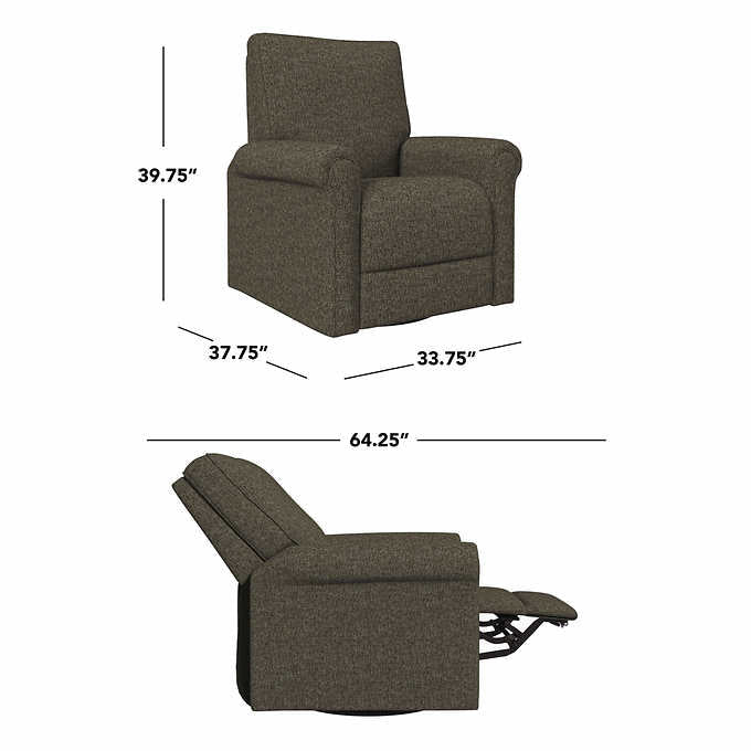 Andrews Fabric Swivel Glider Recliner