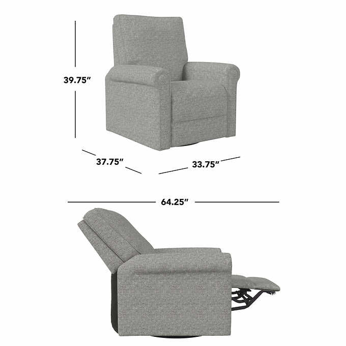 Andrews Fabric Swivel Glider Recliner
