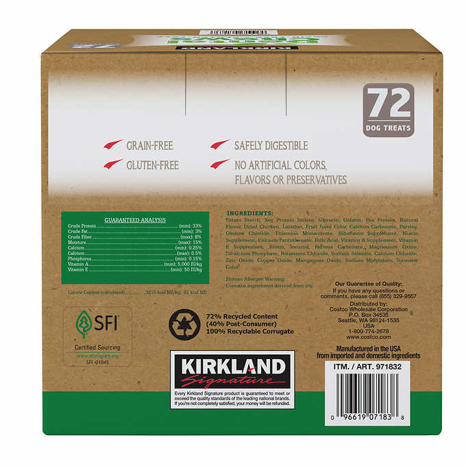 Kirkland Signature Dental Chews, 72-count