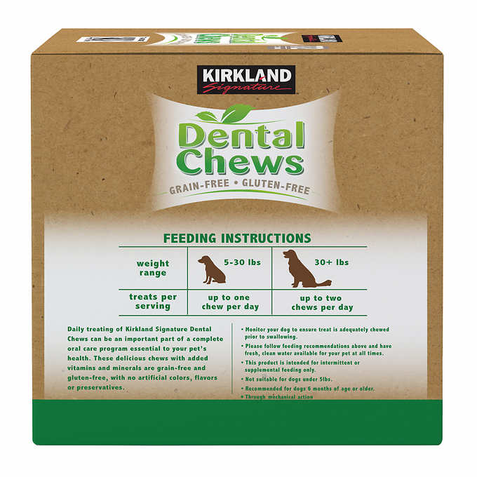 Kirkland Signature Dental Chews, 72-count