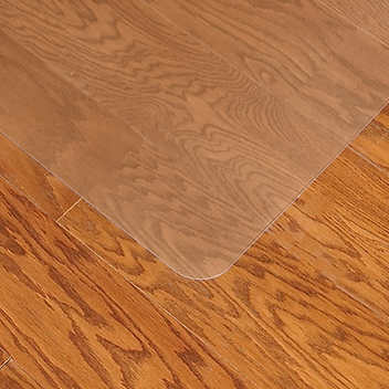 ES Robbins Chair Mat for Hard Floors, 46 x 60 No Lip, Clear