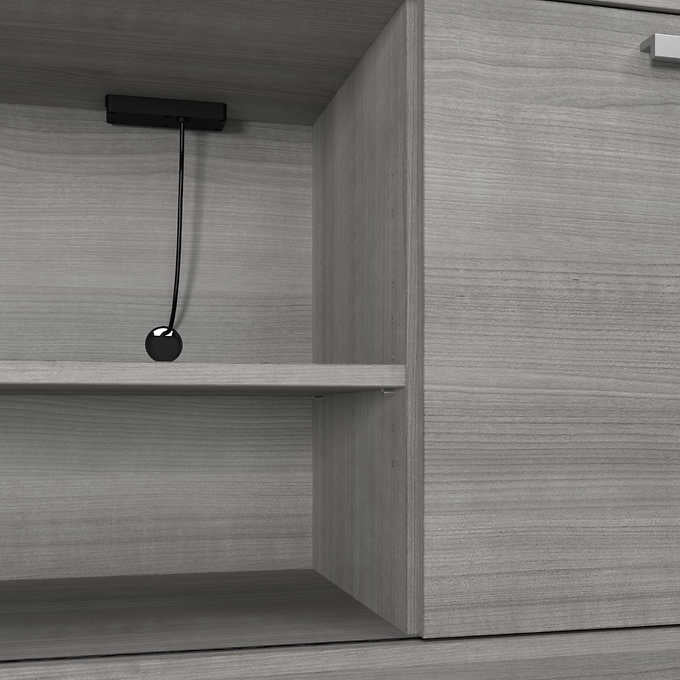 Panorama Desk with Credenza and Bookcase