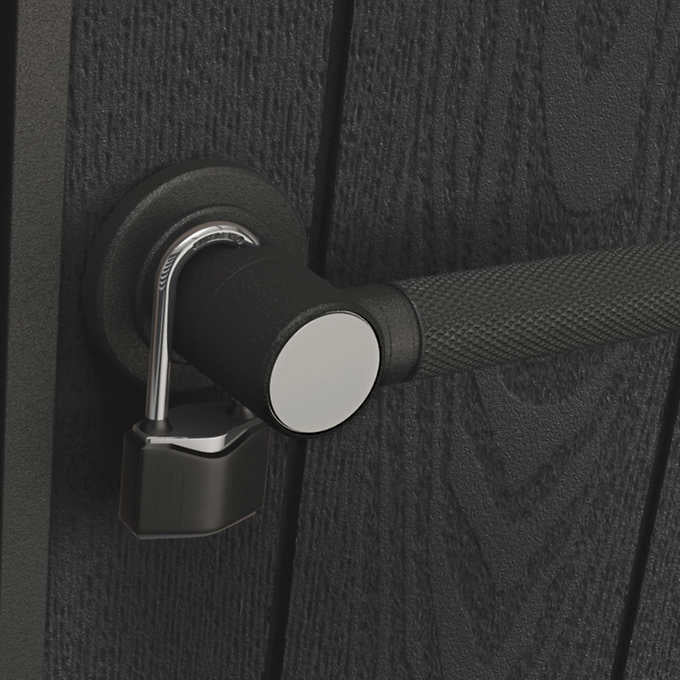 Keter DecoCoat 7x7 Premium Modern Outdoor Storage Shed