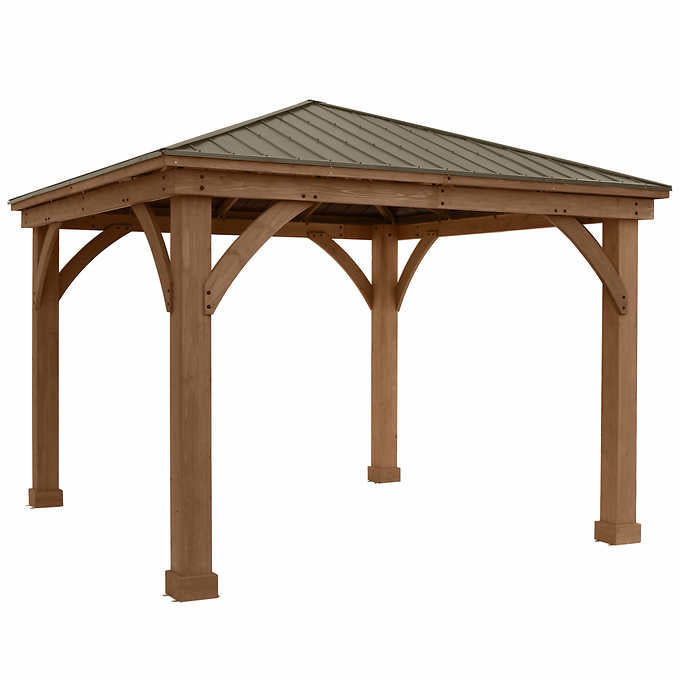 Yardistry 12' x 12' Gazebo with Aluminum Roof