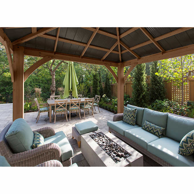 Yardistry 12' x 12' Gazebo with Aluminum Roof