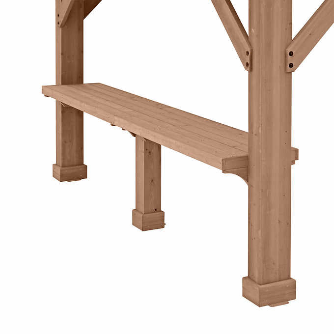 Yardistry 12' Pavilion Bar Counter