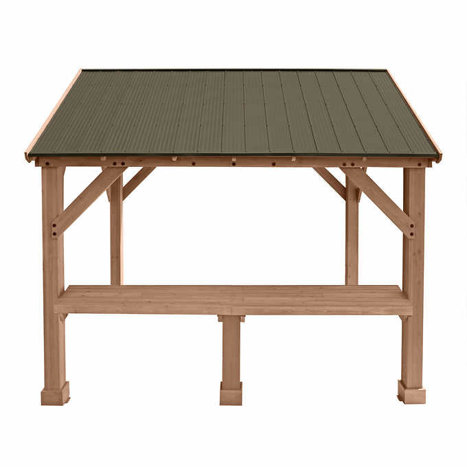 Yardistry 12' Pavilion Bar Counter