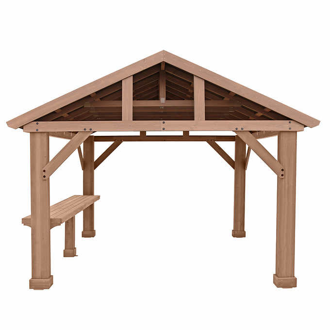 Yardistry 12' Pavilion Bar Counter