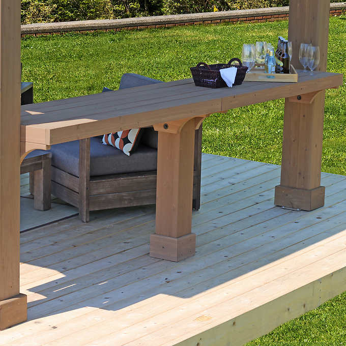 Yardistry 12' Pavilion Bar Counter