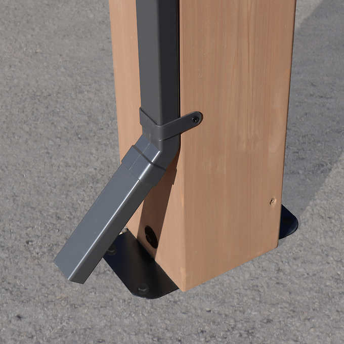 Yardistry Multi-Purpose Shade Structure Rain Gutter