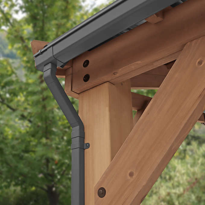 Yardistry Multi-Purpose Shade Structure Rain Gutter
