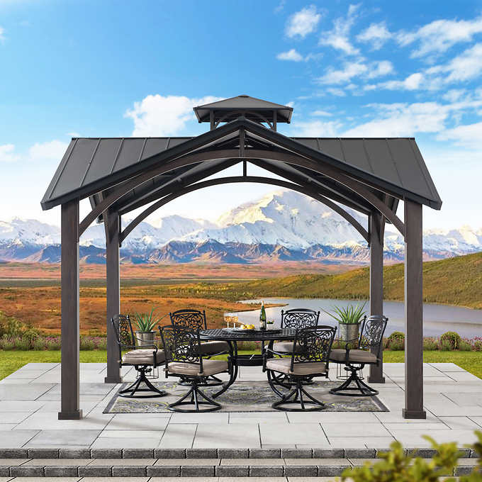 Sunjoy 12.5' x 12.5' Roanforth Pavilion