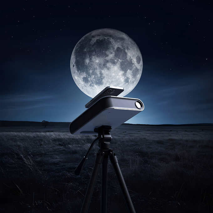 Hestia Smartphone-Based Telescope with Full-Size Tripod and Solar Filter