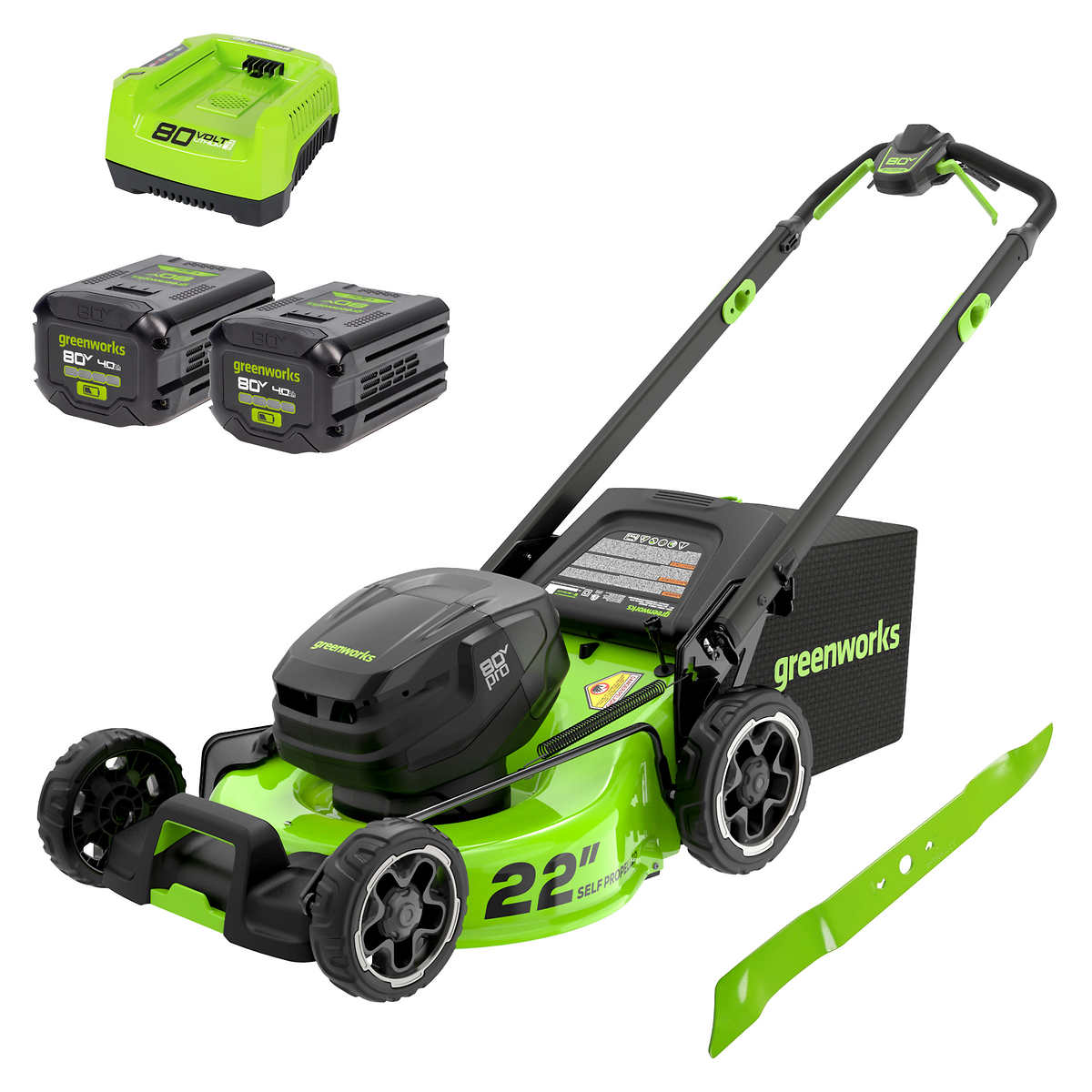 Greenworks 80V 22" Dual  Mower