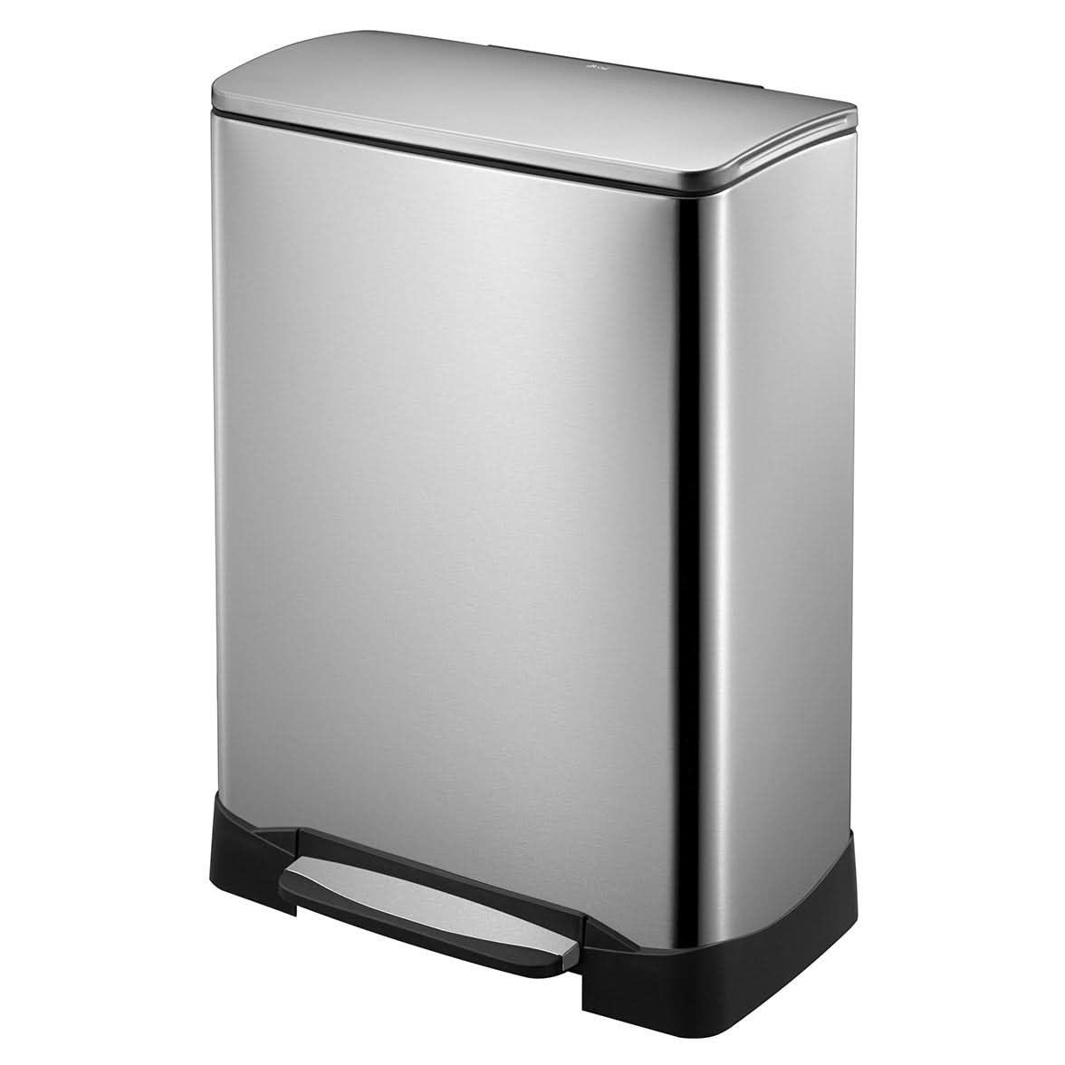 Neocube 50 Liter Dual Compartment 28 Liter and 18 Liter Stainless Steel Recycle and Trash Bin